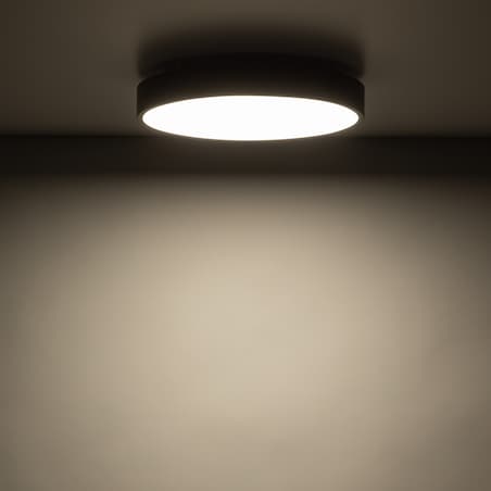 Lampa Sufitowa Łazienkowa Tk Lighting Velis Brązowa Plafon Led 24W Ip54 Zmienna Barwa, Ściemniany