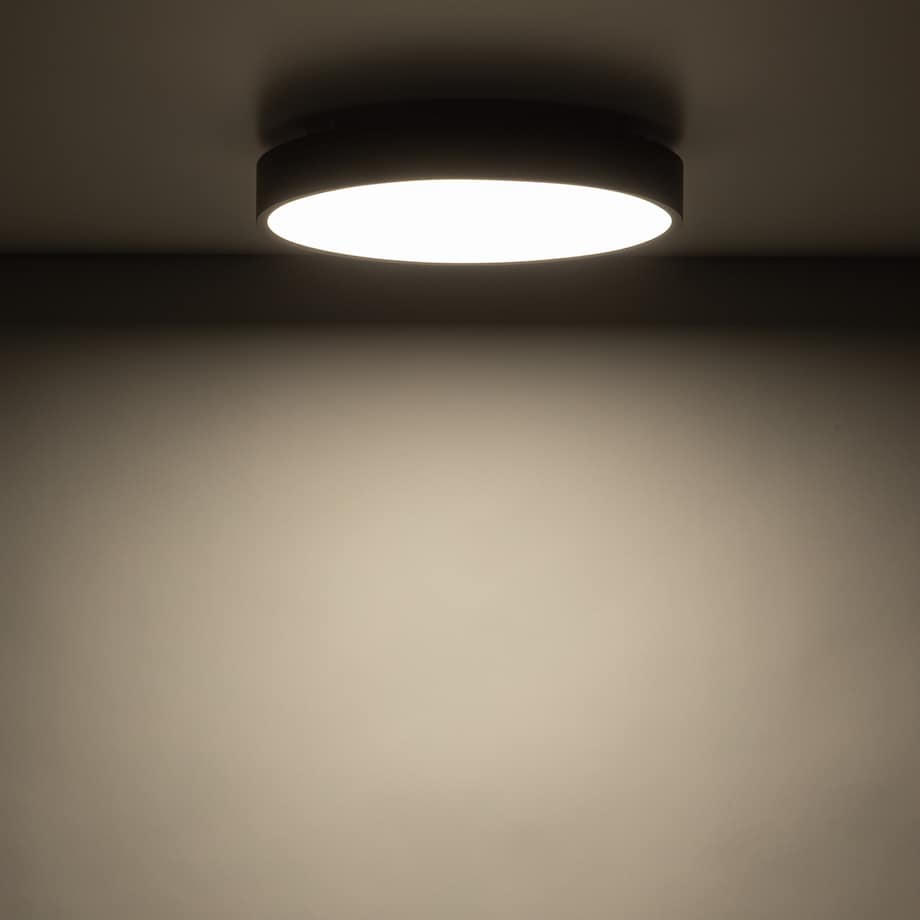 Lampa Sufitowa Łazienkowa Tk Lighting Velis Brązowa Plafon Led 24W Ip54 Zmienna Barwa, Ściemniany