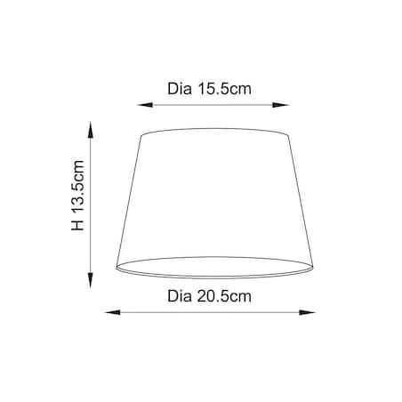 Abażurowy klosz Cici 66205 Endon średnica 20,5cm len biały