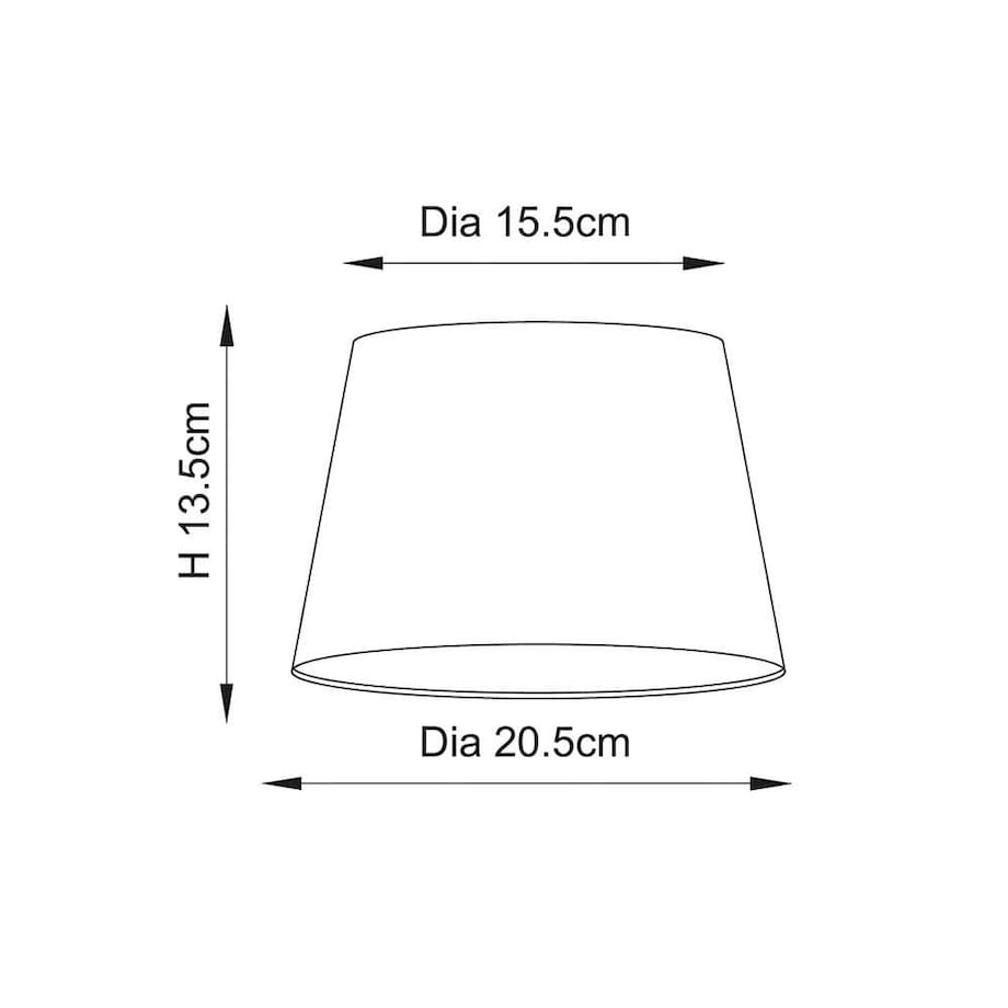 Abażurowy klosz Cici 66205 Endon średnica 20,5cm len biały
