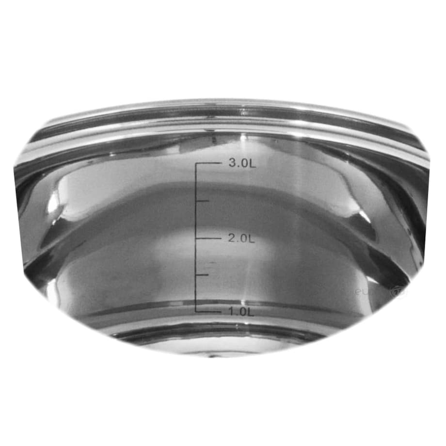 Zestaw garnków stalowych na indukcję 6 ele. 2.9/3.9/6.6L garnki KINGHOFF Silver