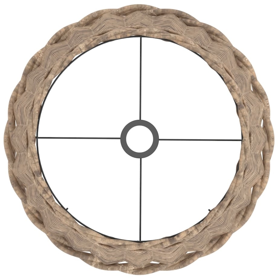 vidaXL Klosz do lampy, brązowy, Ø40x26 cm, wiklina