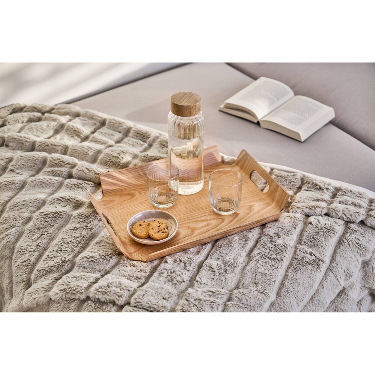 Butelka z bambusowym szczelnym wieczkiem, 1000 ml