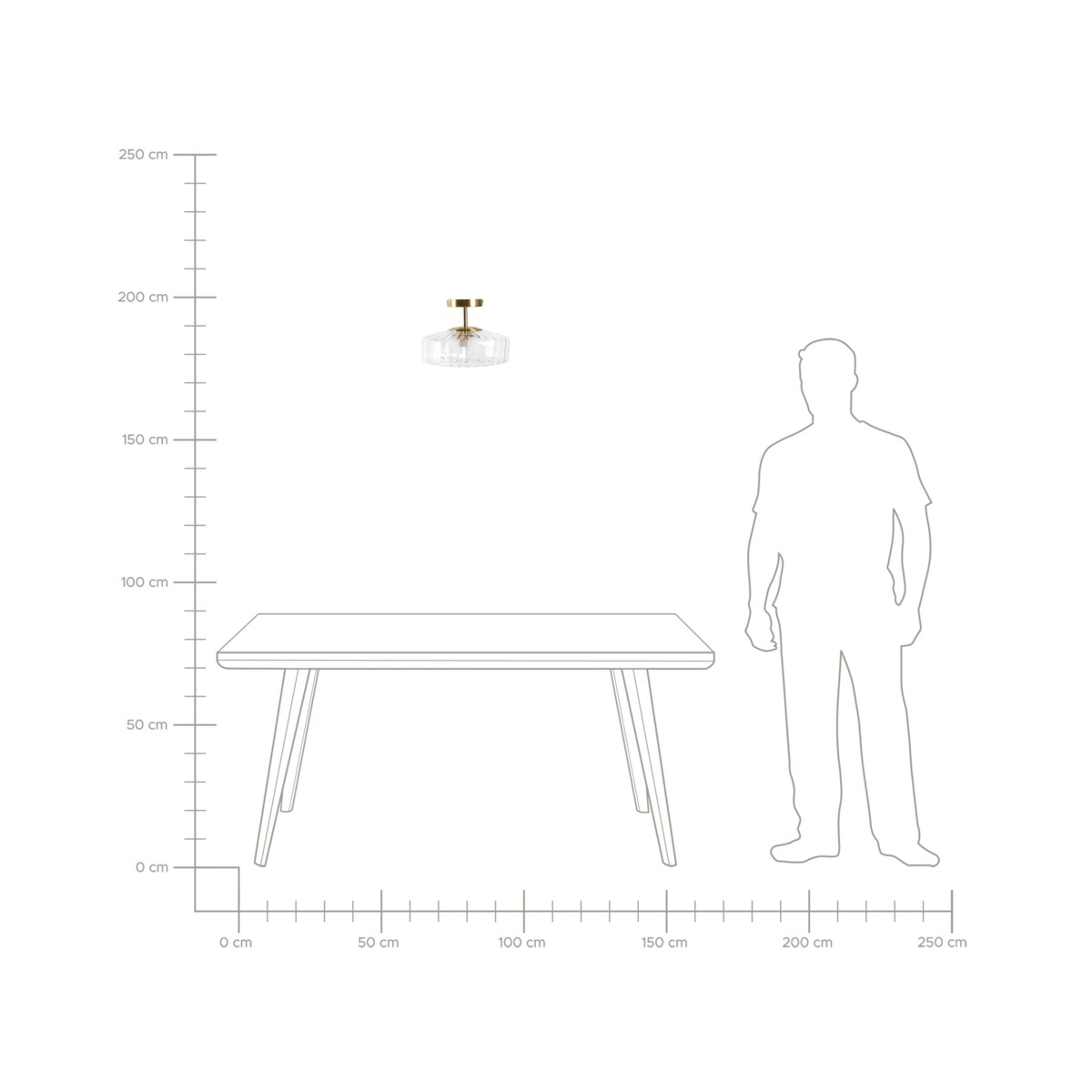 Lampa sufitowa SIEPRE Szkło Przezroczysty