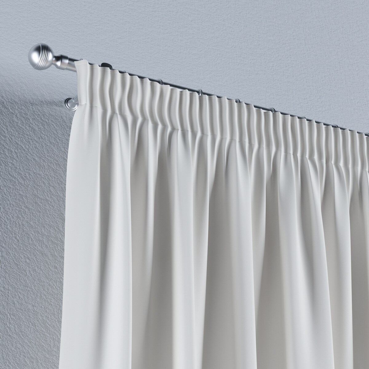 Zasłona na taśmie marszczącej 1 szt. 130x260 satynowa biel