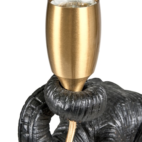 Lampa stołowa Słoń FORTUNA Czarny