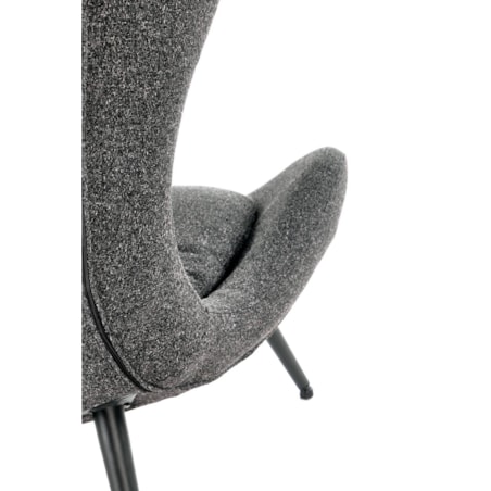 FOTEL WYPOCZYNKOWY Latina SZARY metalowa podstawa