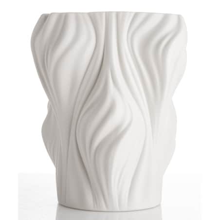 Wazon porcelanowy 20,5x16,5x16,5 cm IRREGULAR biały