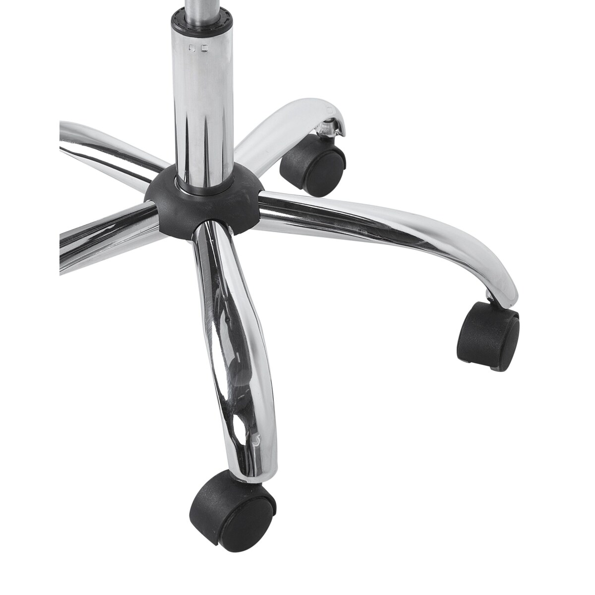 Krzesło biurowe regulowane welurowe czarne SELMA