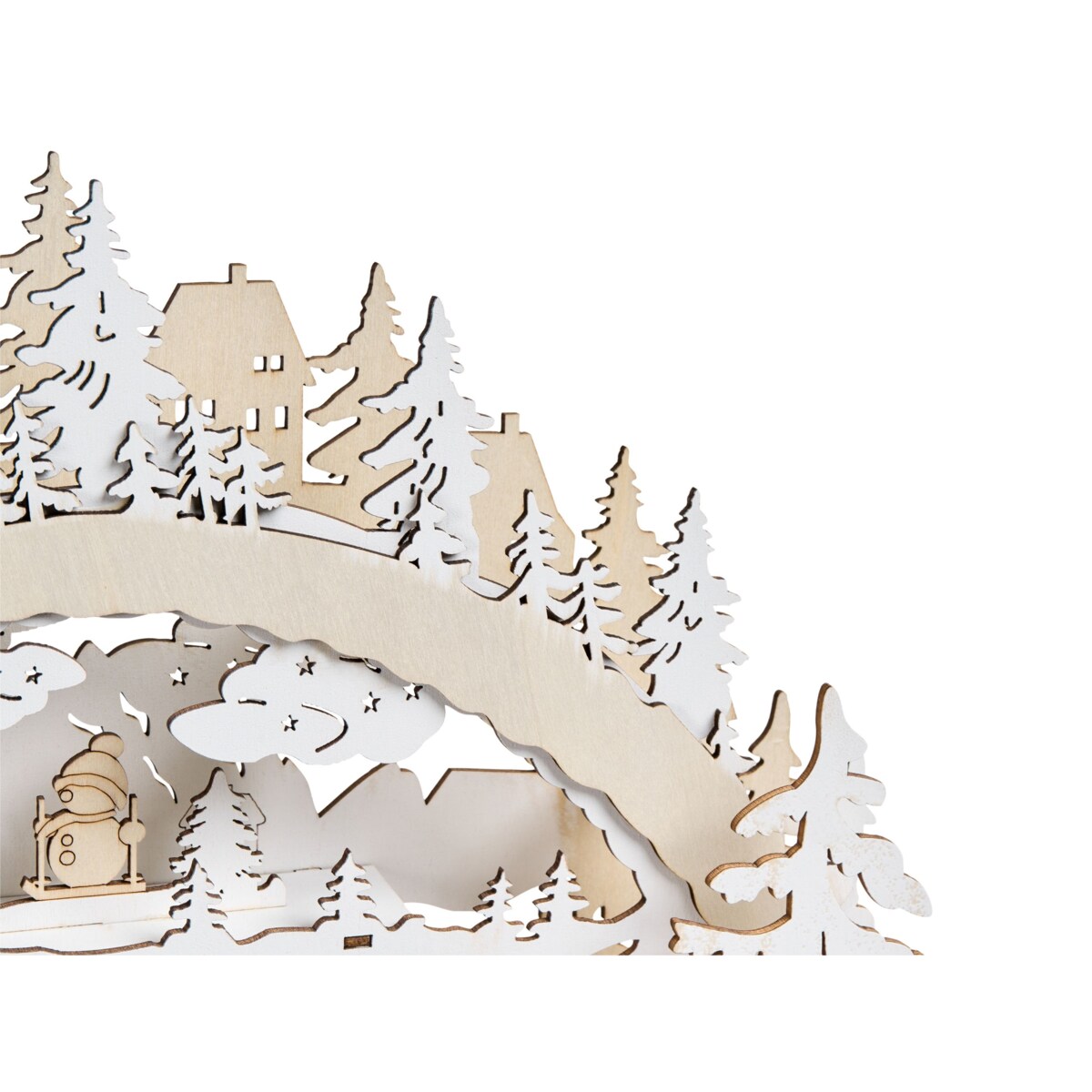 Dekoracja świąteczna LED GOKSJO 33 cm Jasnobrązowy