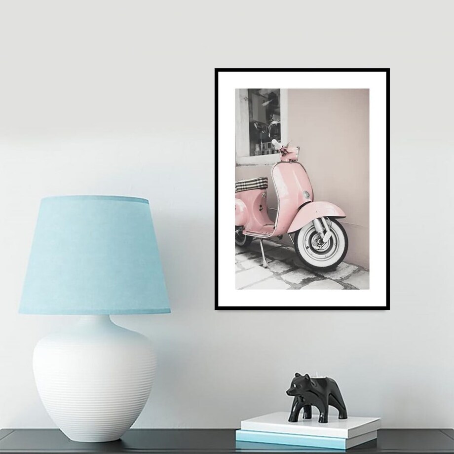 Poster Story, Plakat, Obraz - Różowy Skuter, wymiary 50 x 70 cm