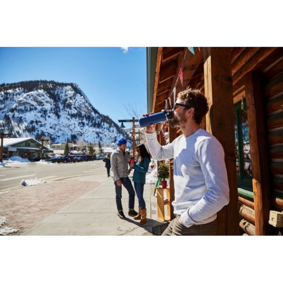 Butelka termiczna 400 ml (czarna) Wide Mouth Hydro Flask