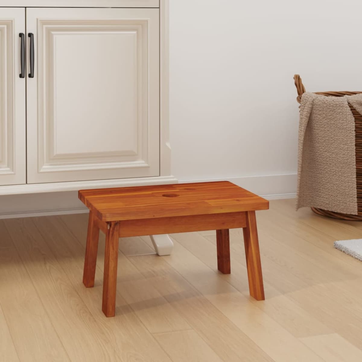 vidaXL Schodek, 38x26x22 cm, lite drewno akacjowe