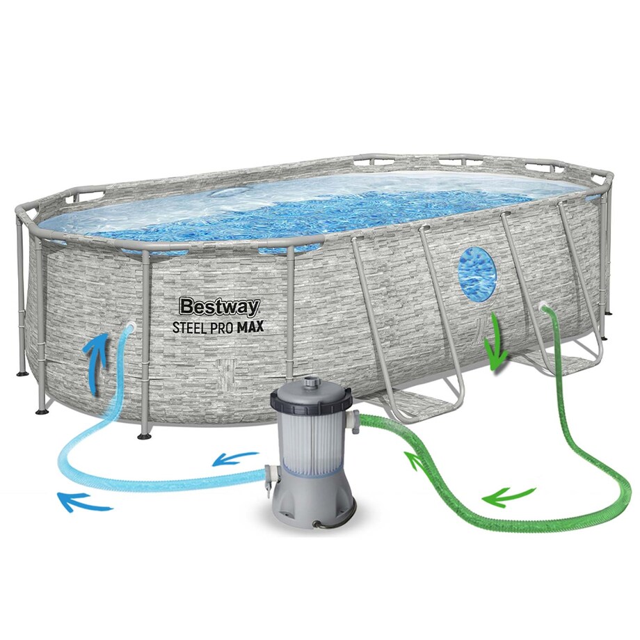Basen stelażowy ogrodowy 427x250x100 Bestway 12w1