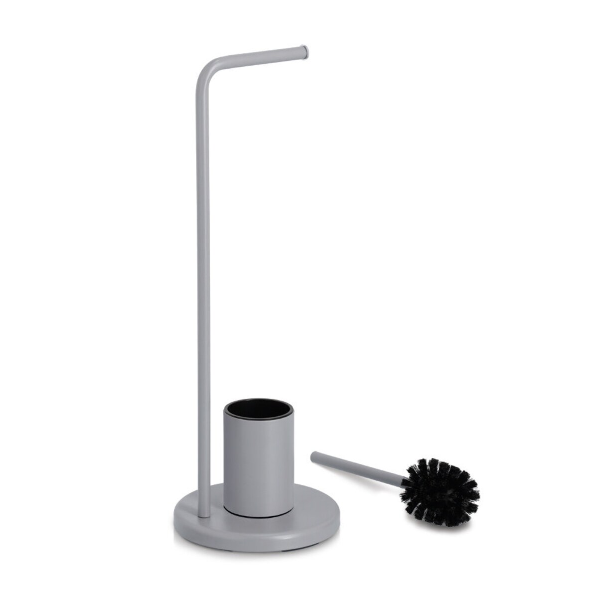 Stojak na papier toaletowy i szczotka do wc VETRO, wys. 63 cm