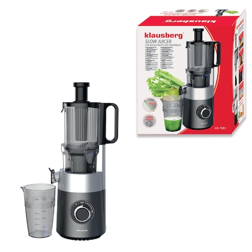 Sokowirówka wolnoobrotowa 180W do owoców i warzyw COLD PRESS KLAUSBERG KB-7881