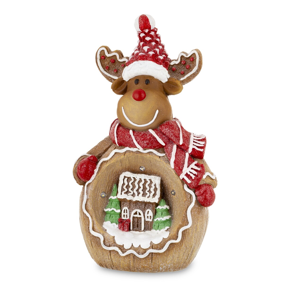 Figurka piernikowa LED 42x25 cm RENNI