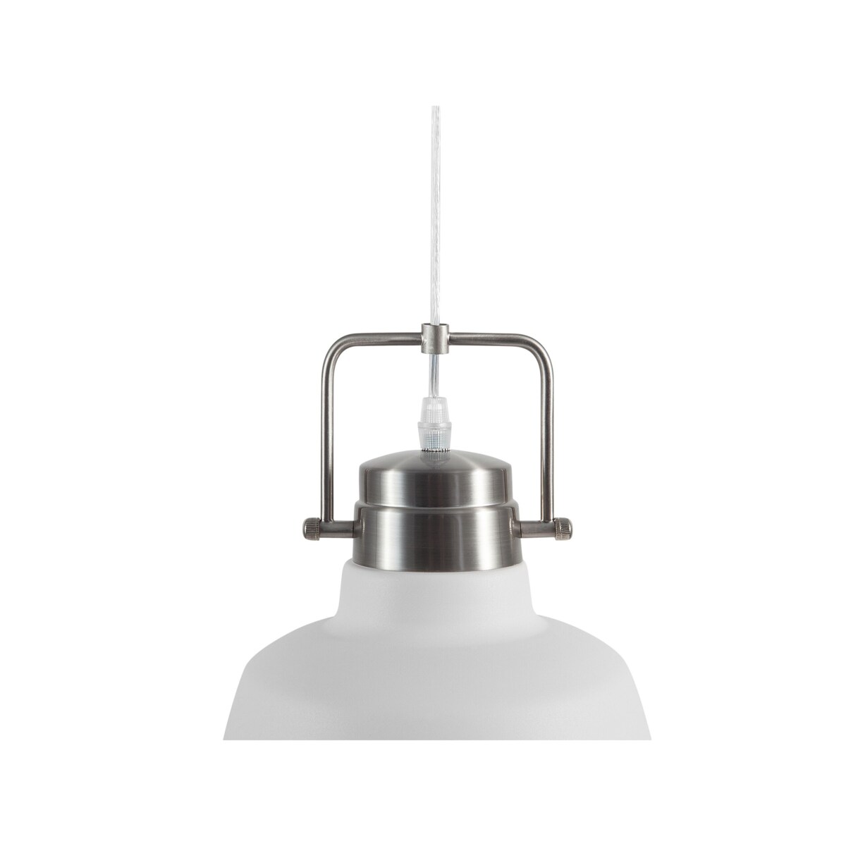 Lampa wisząca metalowa biała NARMADA