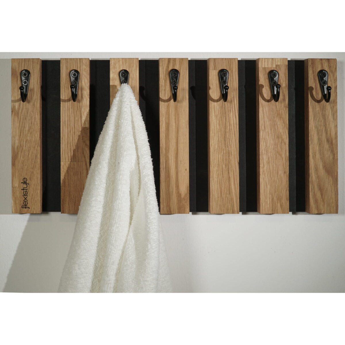 Drewniany wieszak na klucze Lamele 40cm