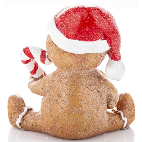 Dekoracja - Miś jako piernikowy ludzik 9x8,5x4,5 cm ZENZERO