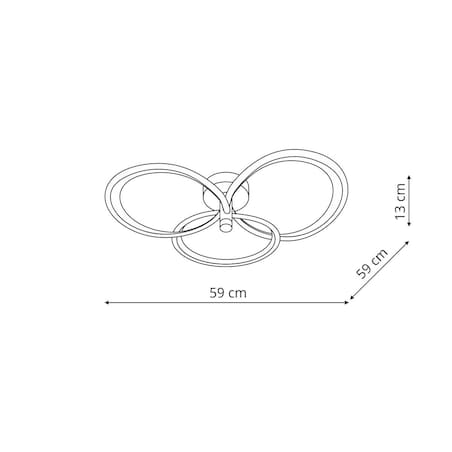 Plafon Light Prestige Azina złoty LED CCT 3000K/4000K/6000K (regulowana) 1 szt.