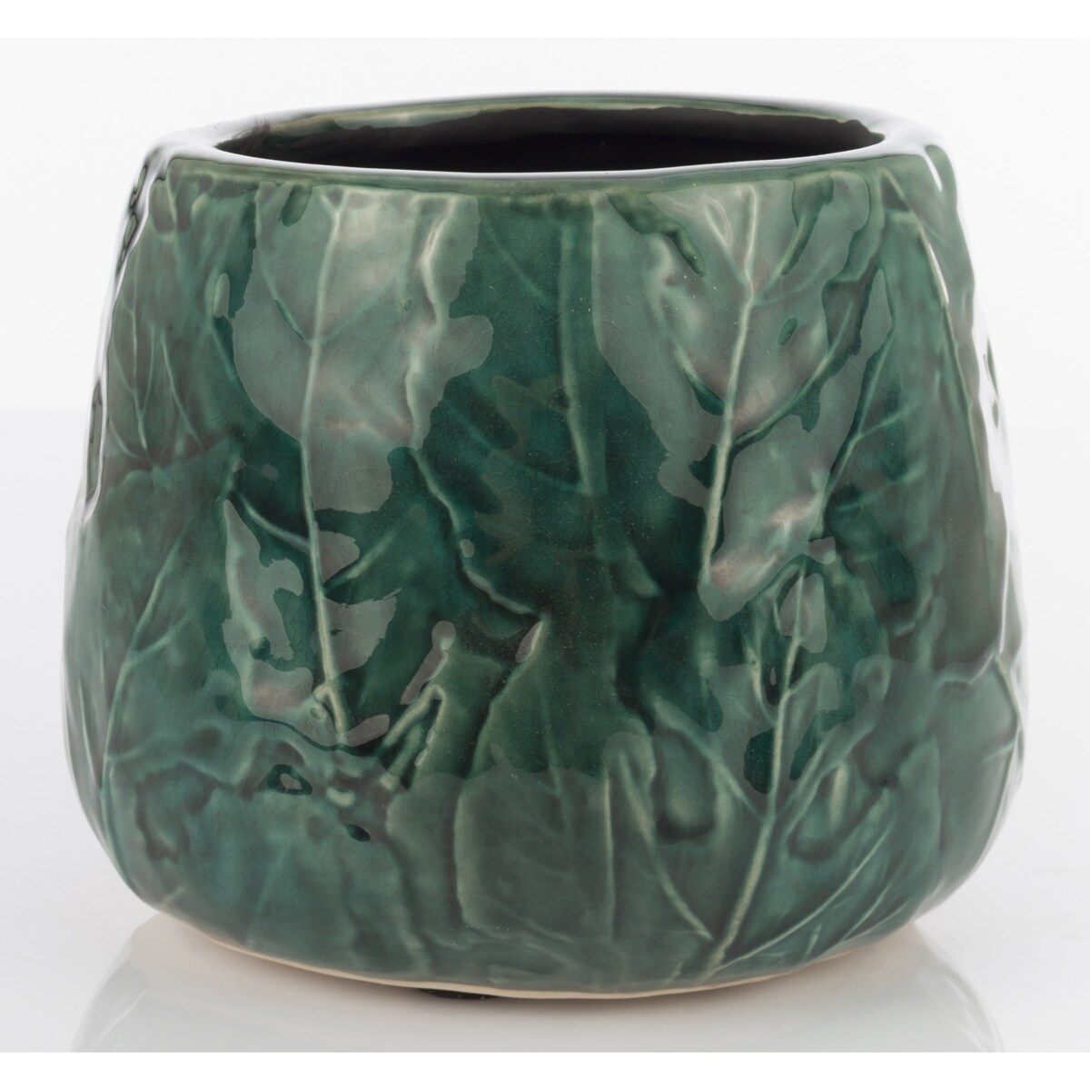 Osłonka ceramiczna zielona 12x15x15 cm COMINO