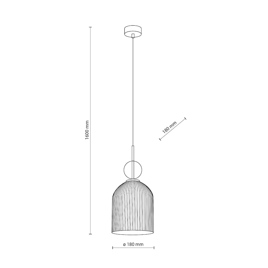 Lampa Wisząca Tk Lighting Sophia Big 1Xe27 Koniakowy Klosz Zielona Kulka