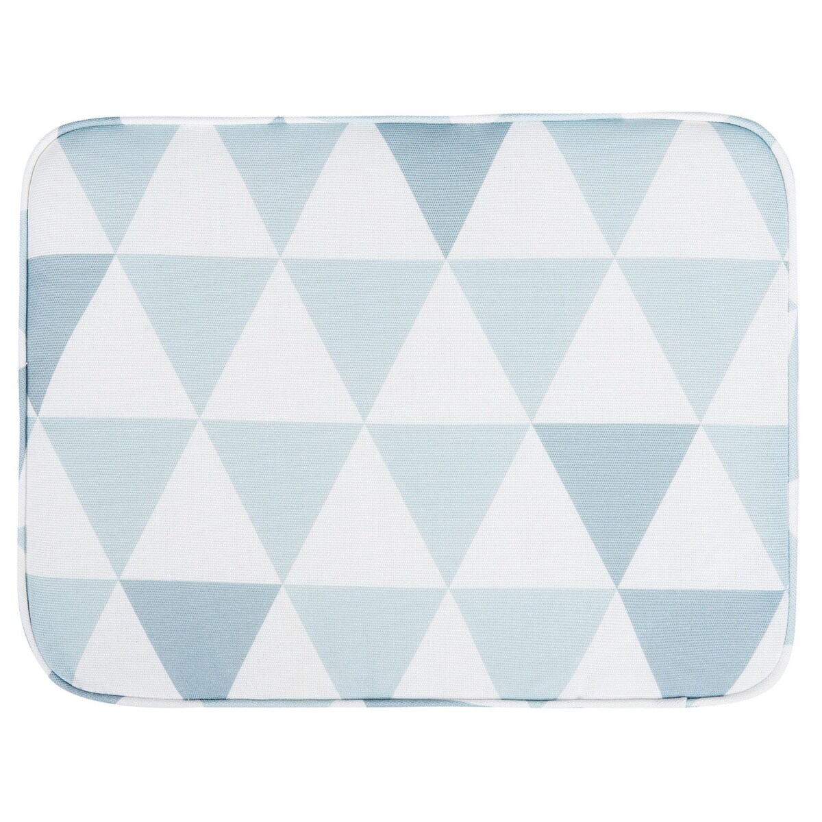 Zestaw 2 poduszek na krzesło ogrodowe w trójkąty niebieskie FIJI