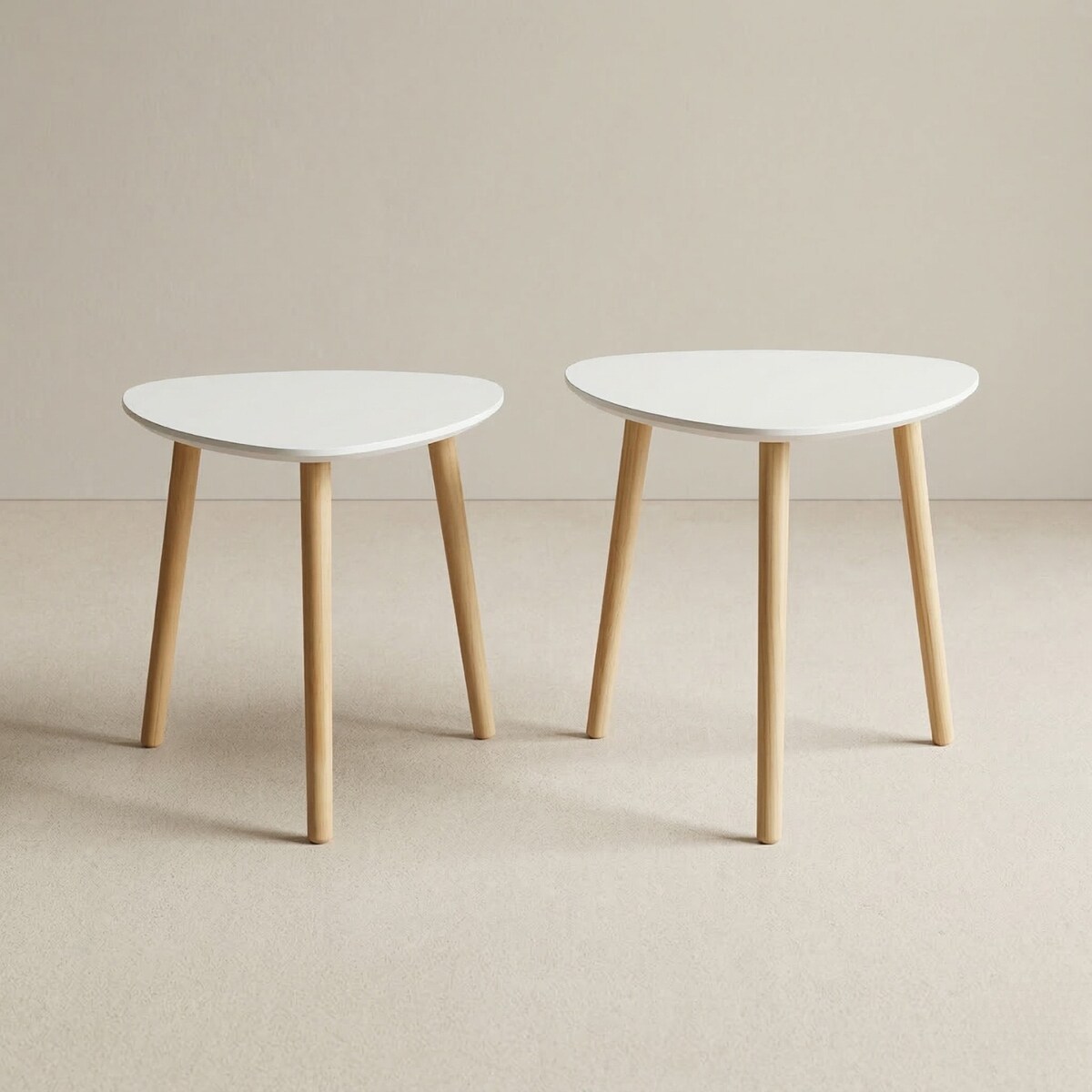 Zestaw 2 stolików kawowych BINI w różnych rozmiarach