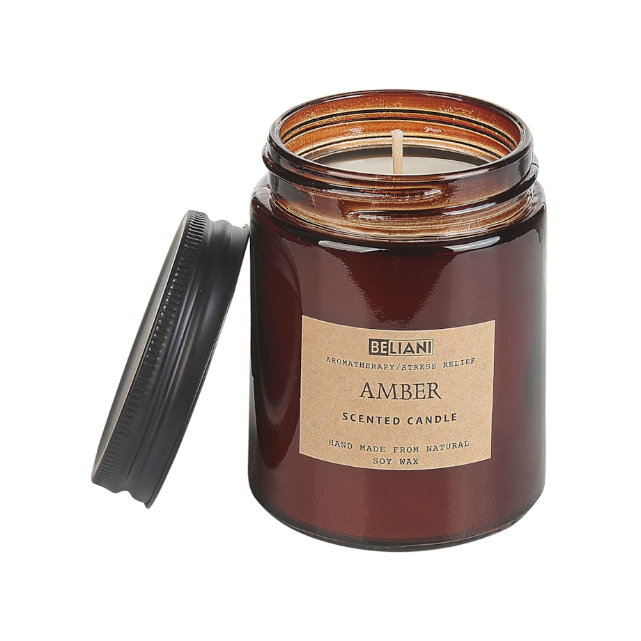 Zestaw zapachowy świeca sojowa i dyfuzor z patyczkami złoty bursztyn DARK ELEGANCE