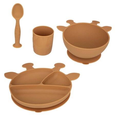 Zestaw obiadowy dla dzieci z przyssawkami, 4 elementy
