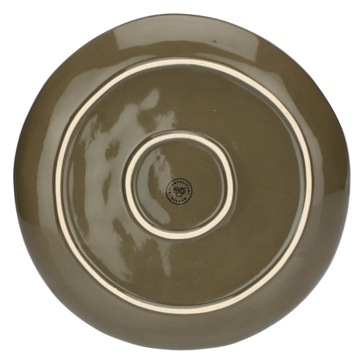 Zestaw 4 talerzy obiadowych Concerto Grigio Tortora - Szaro-brązowy, 27 cm