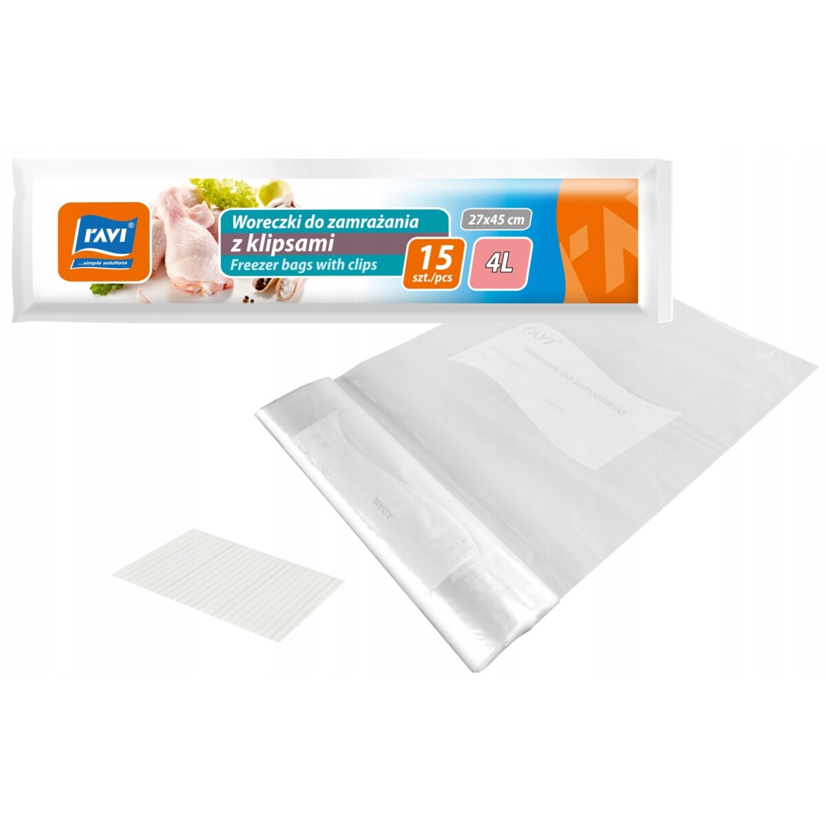 woreczki do zamrażania owoce warzywa mięso 4L pojemne zamrażarka jedzenie