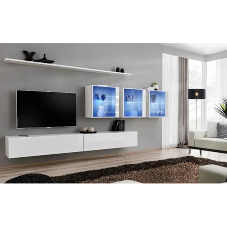 Meblościanka SWITCH XVII-biały