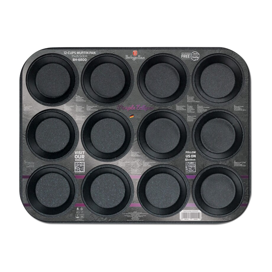 Forma do pieczenia muffinów babeczek x12 BERLINGER HAUS Purple Eclipse