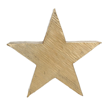 Dekoracja Gold Star 32cm boże narodzenie, święta, świąteczne, złoty, 34 x 8 x 32 cm