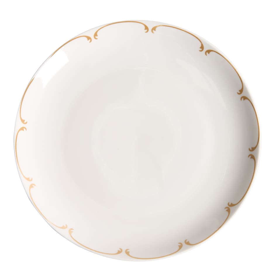 Zastawa stołowa 12-częściowa CHAROLI Porcelana Biały/ złoty
