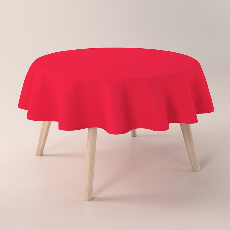 Obrus okrągły 130 x 130 cm czerwony