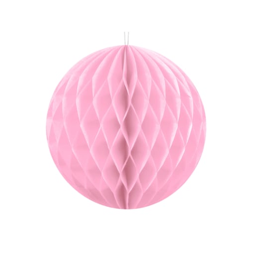 Kula bibułowa, j. różowy, 10cm