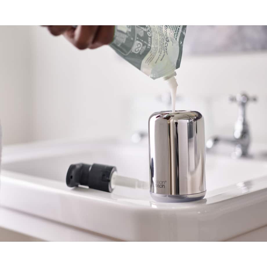 Dozownik do mydła stalowy EasyStore Luxe, 300 ml, Joseph Joseph