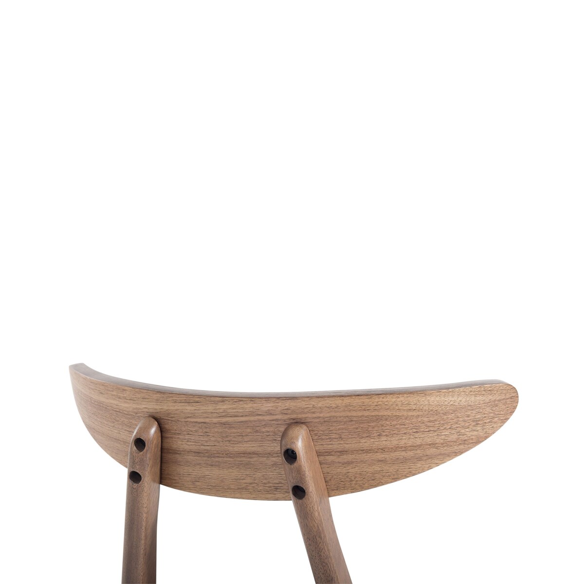 Zestaw 2 krzeseł do jadalni drewniany ciemny z szarym LYNN