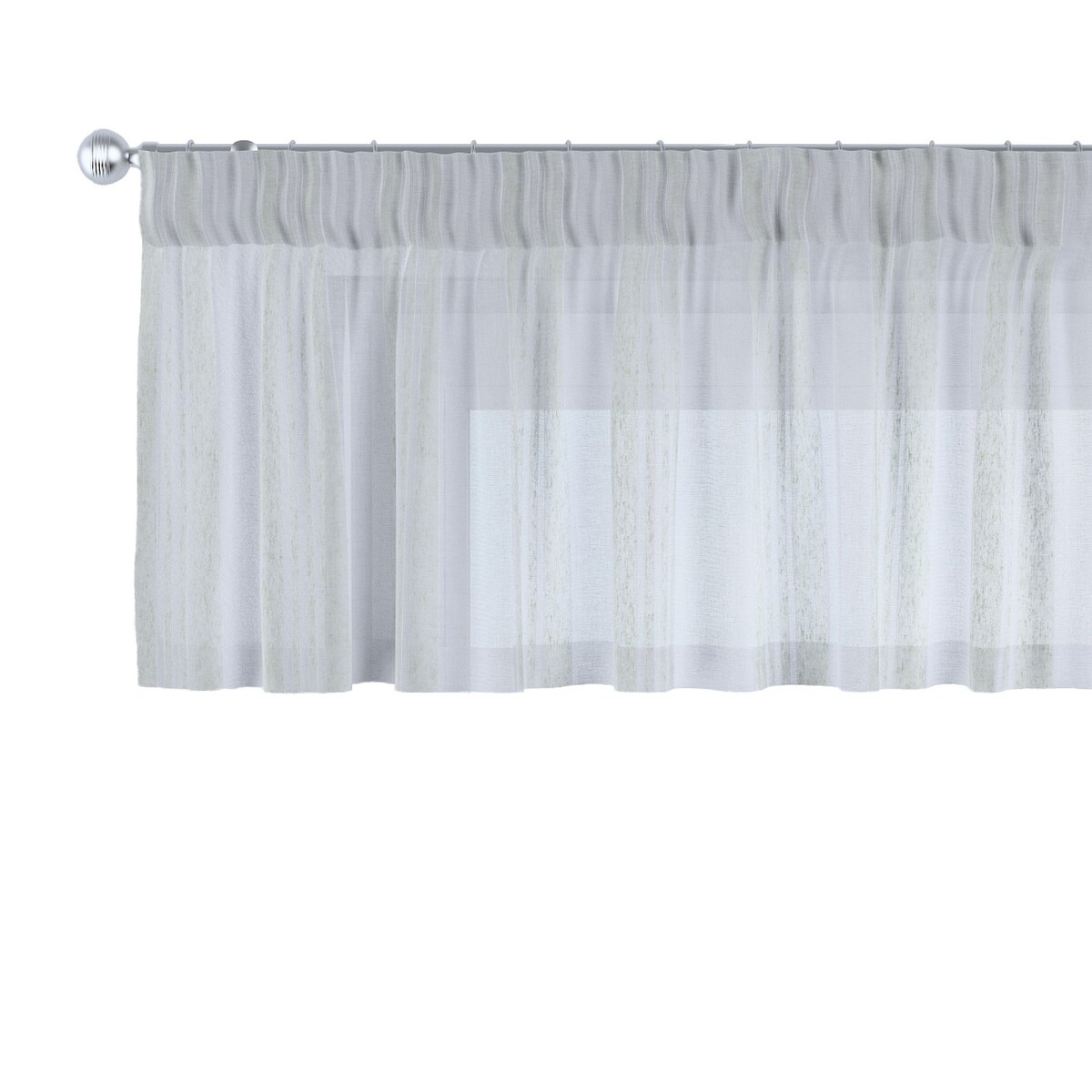 Lambrekin na taśmie marszczącej 390x40 kremowy