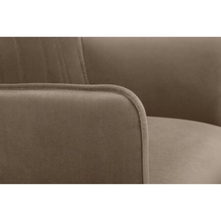 KONSIMO PYRUS welurowe krzesła 2 sztuki beżowe