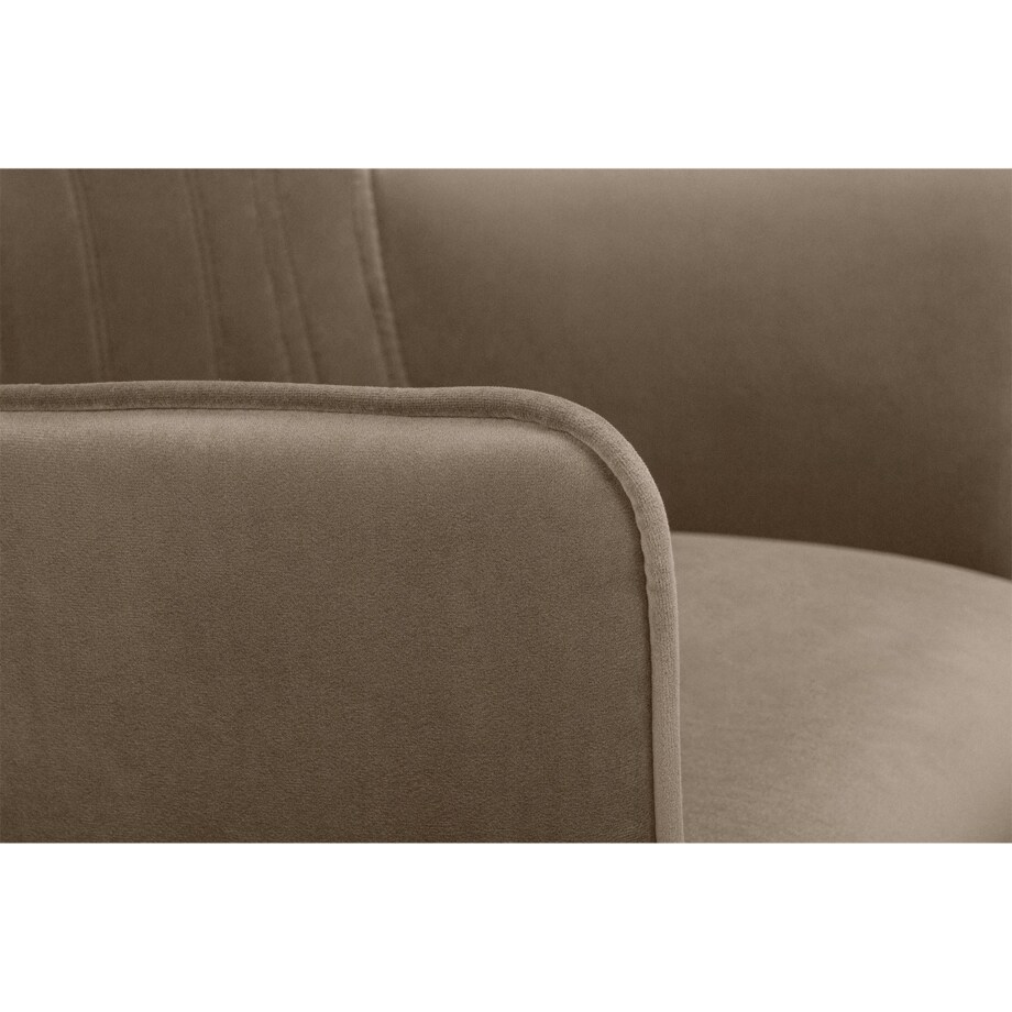 KONSIMO PYRUS welurowe krzesła 2 sztuki beżowe