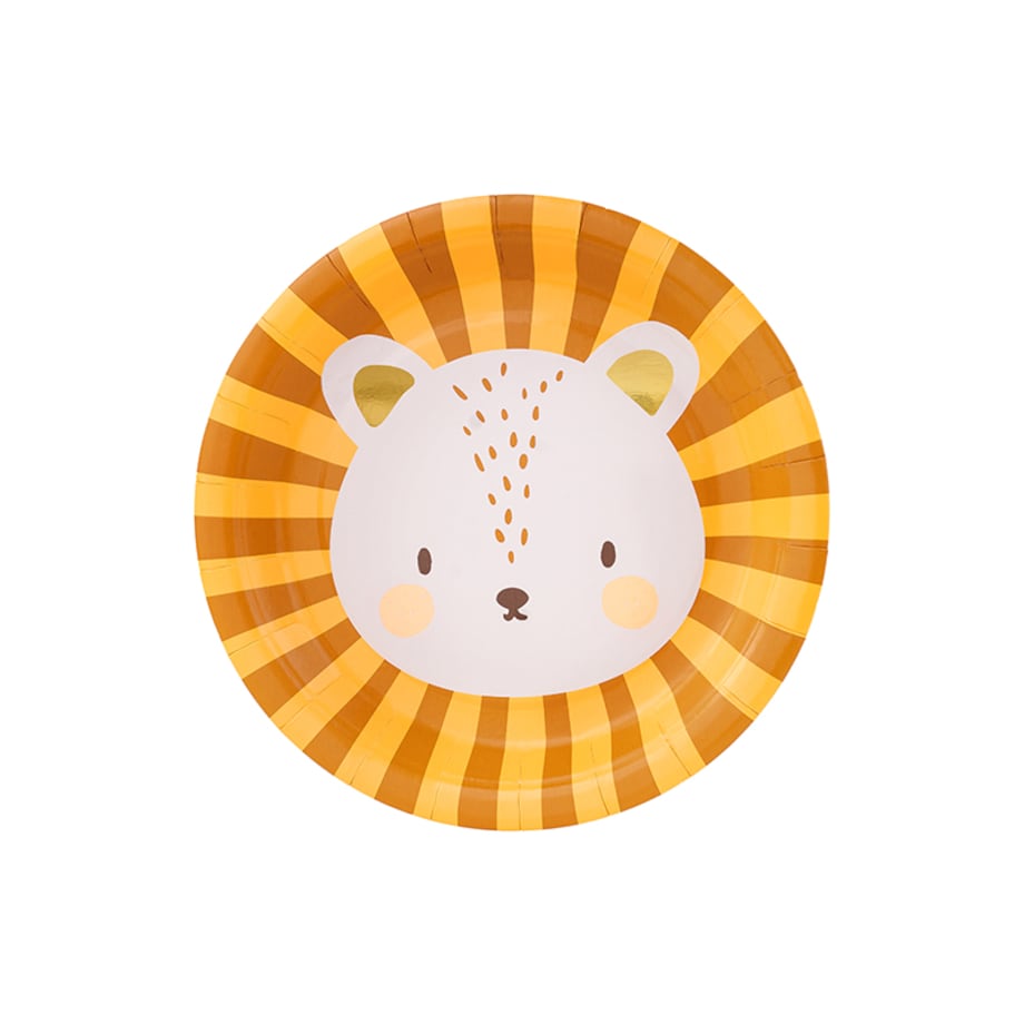 Talerzyki Lew, mix, 18 cm (1 op. / 6 szt.)