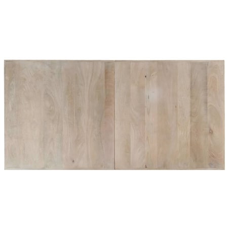 vidaXL Stół jadalniany, 140 x 70 x 75 cm, lite, bielone drewno mango