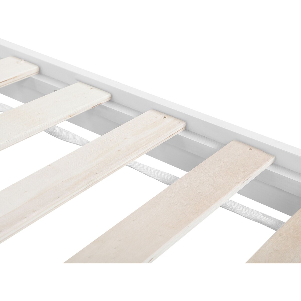 Łóżko drewniane 90 x 200 cm białe FLORAC