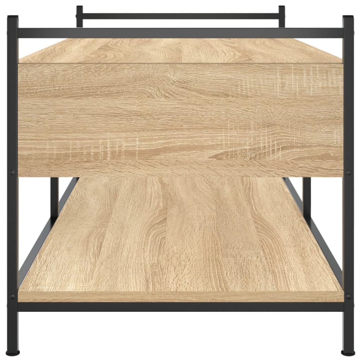 vidaXL Stolik kawowy, dąb sonoma, 99x50x50 cm, materiał drewnopochodny