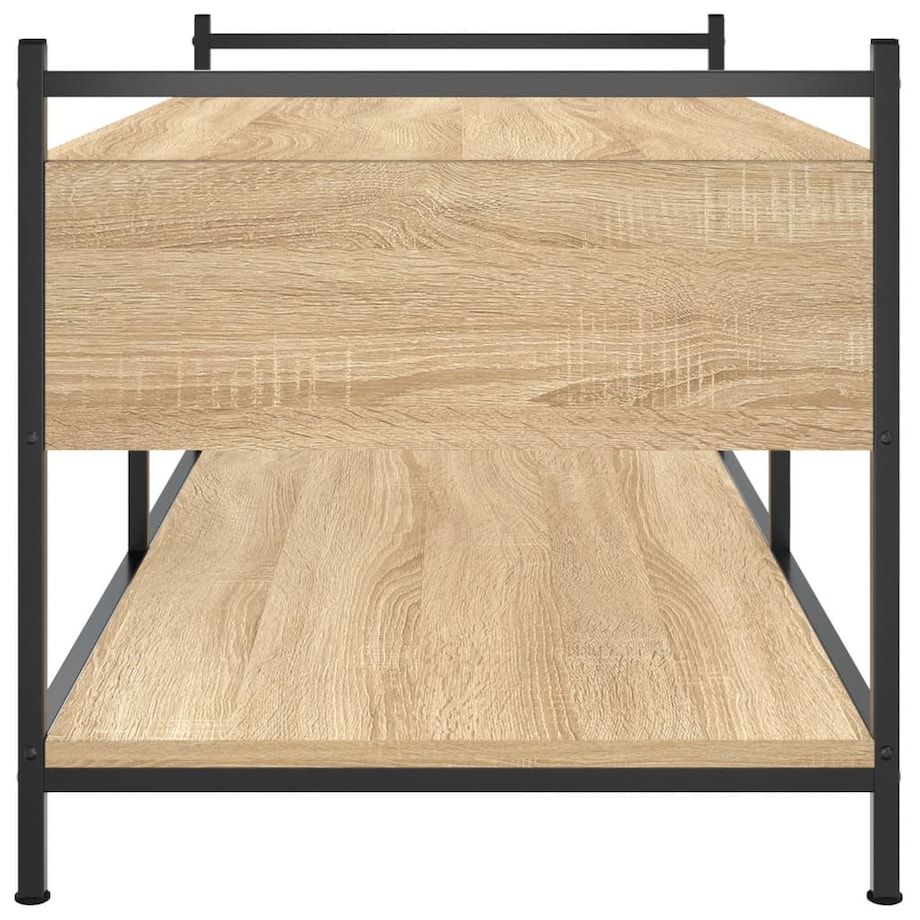 vidaXL Stolik kawowy, dąb sonoma, 99x50x50 cm, materiał drewnopochodny