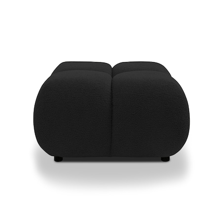 Pufa poczwórna PALIA - III bouclé 43,5x72x72 czarna